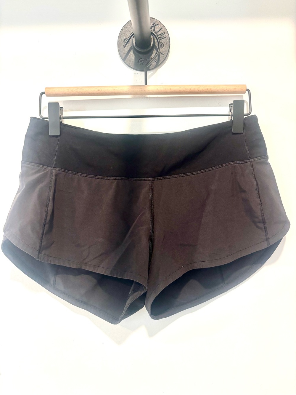 lululemon athletica Black Athletic Shorts with Wide Waistband